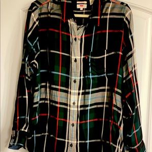 Levis plaid button down oxford shirt sz XXL